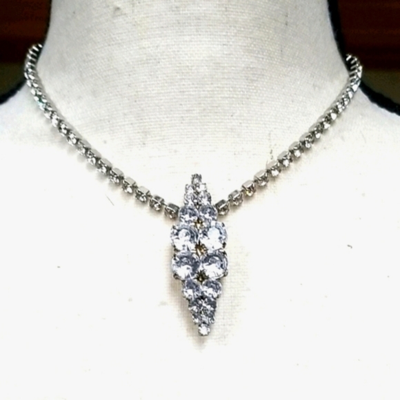 Vintage Rhinestone Brooch & Necklace Assemblage - Picture 3 of 13